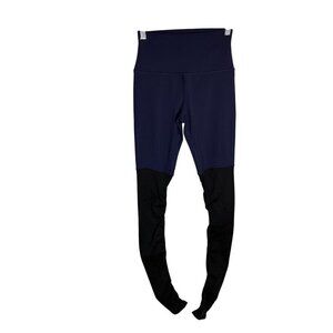 Alo Yoga Goddess Legging Navy Blue And Black-sz XS